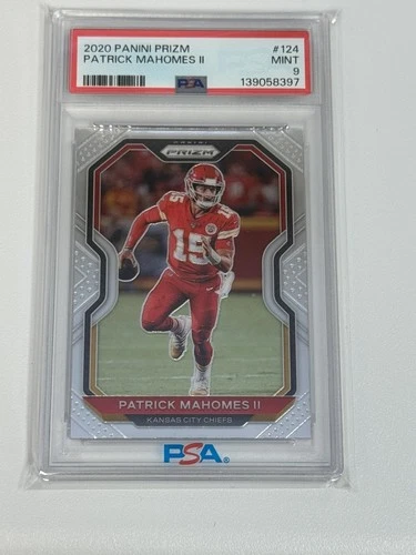 2020 Panini Prizm Patrick Mahomes II #124 PSA 9 Kansas City Chiefs Football