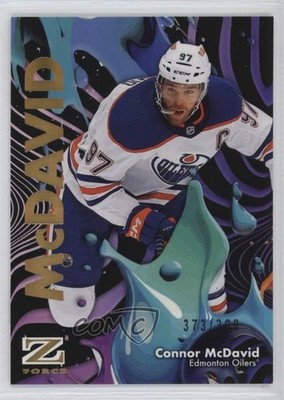 2024-25 Skybox Metal Universe Z-Force Rave 373/399 Connor McDavid #19 uk2