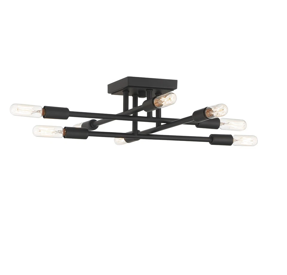 Savoy House 6-7003-8 Lyrique 8 luces 20"W techo semi-enjuagado - latón Foto 4 de 4