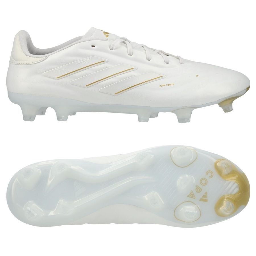 adidas Copa Pure 2 Elite FG White Boots Soccer Cleats Men Gold