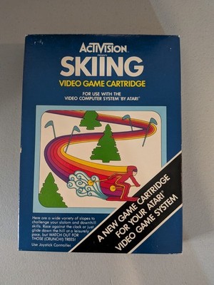 Skiing Atari 2600 Complete Vintage Activision Game Manual Box Original Complete