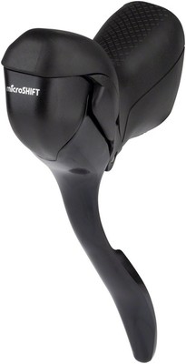 microSHIFT R-Series Left Dropbar Brake Lever - Forged Aluminum, Short Pull,