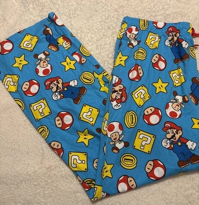 Super Mario Bros. Pajama Pants Sleep Nintendo Game Mario Men s Large