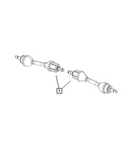 Genuine Mopar Axle Half Shaft Left 68547212aa Genuine Mopar Axle Half Shaft Left 68547212aa