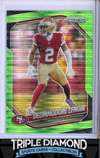 2025 Panini Prizm Deommodore Lenoir Green Pulsar Prizm SF 49ers N403
