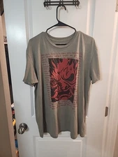 Cyberpunk 2077 Samurai Men’s Green T Shirt Size XL Video Game Promo
