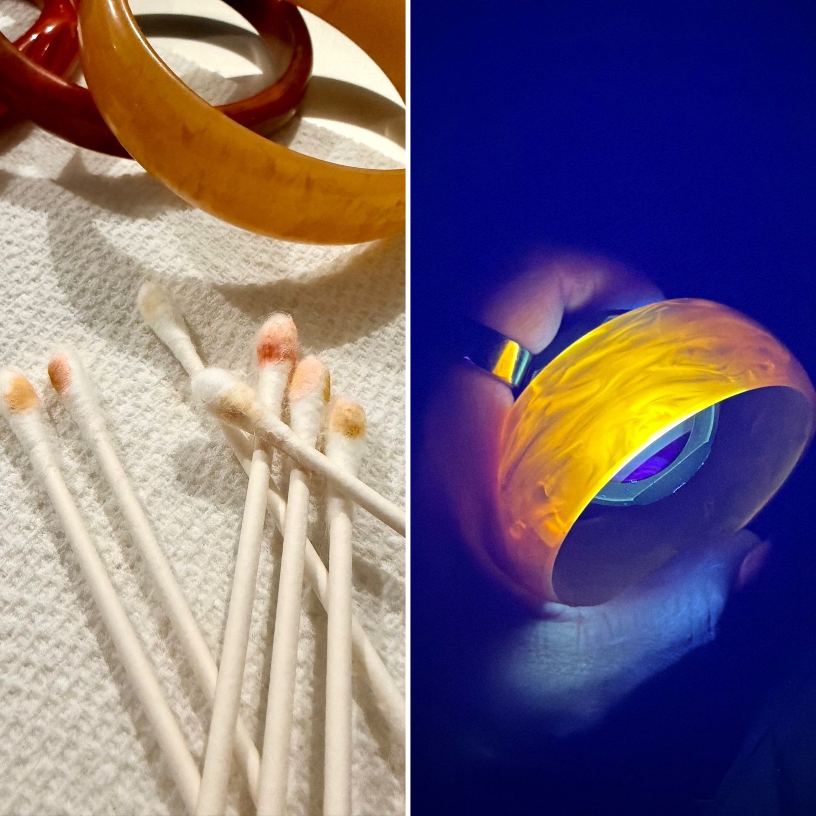 Tested Bakelite Carved Translucent Red Bangle Bra… - image 4