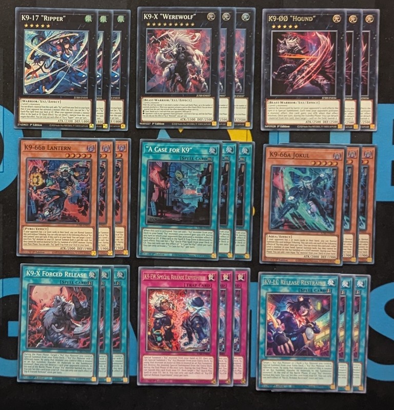 K9 Deck Core 27 Cards Bundle JUSH Justice Hunters YuGiOh