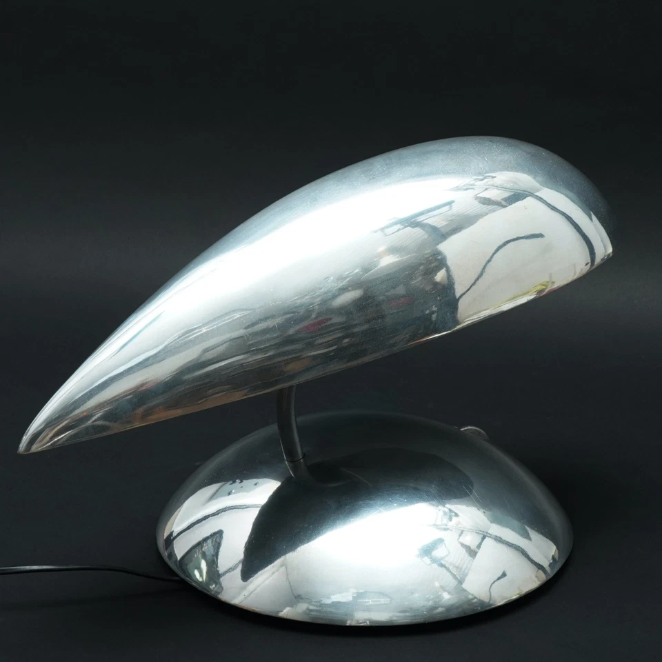 Scrivania Alluminio Lucidato Spazio Alieno Design 80s Hr Giger-ära 1.Z - Immagine 4 di 4