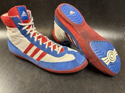 Adidas Red White And Blue Combat Speed 4s Very Rare Wrestling Shoes Size 11 