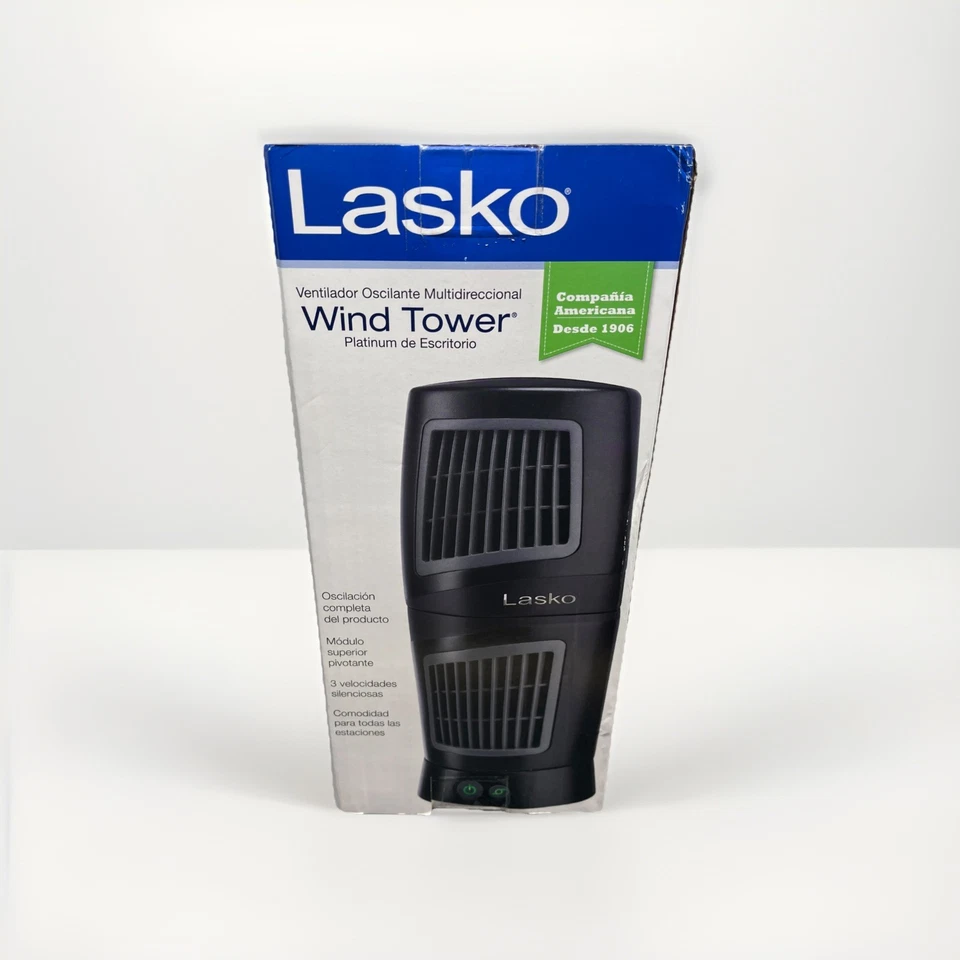 Nuevo ventilador de escritorio torre de viento LASKO 4911 ventilador oscilante multidireccional negro Foto 3 de 4