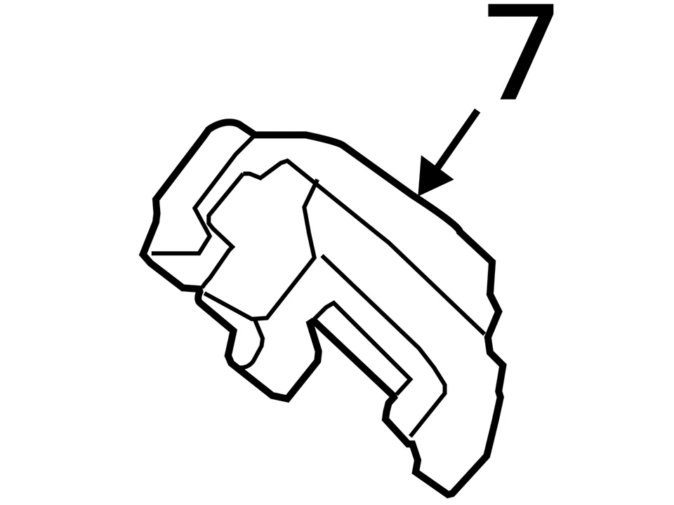 Pinza de freno izquierda conductor trasero Mercury Mariner 2005-2008 WNSRO Foto 3 de 3