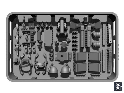 BSK Model BSKD35029 - M3 Stuart Detail Set (3D Printed), 1/35 scale