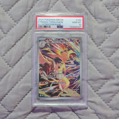 Pokemon TCG Ethan's Typhlosion 190/182 Sv10 Destined Rivals PSA 10 IR Holo