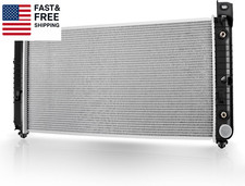 34 Inch Core Radiator Compatible with Chevy Silverado Suburban Tahoe, Fit for C