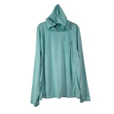 Poncho Outdoors Performance Hoodie Shirt Mens Large Bent Hook Fishing Thumbhole