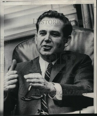 1968 Wirephoto Lt Governor William Milliken Becomes Michigans Next Governor 9X7