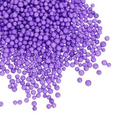 2Pack 0.08"-0.16" Foam Ball, Mini Round Foam Beads Balls for DIY Crafts, Purple