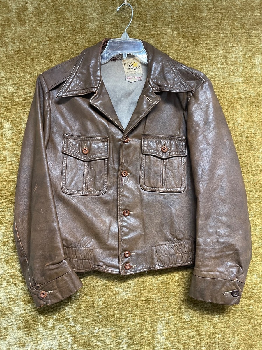 VTG Kurland Men's Leather Jacket Sz 44 | eBay