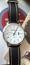 MeisterSinger Granmatik Automatic Date White Dial Black Leather Box