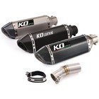 For Kawasaki Versys-X 300 250 51mm Motorcycle Mid Link Pipe Exhaust Tips Muffler