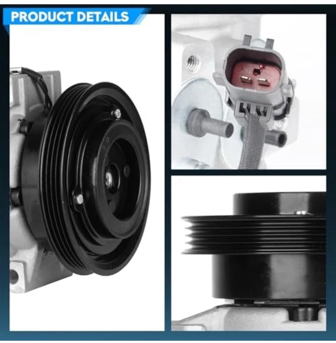  Air Conditioner AC Compressor with Clutch Fit for Chrysler PT Cruiser 2.4L 
