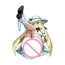 EARLFAMILY Lusamine Mallow Car Sticker Computer Caravan Anime Car Door ATV Decal
