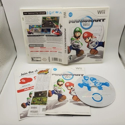 Mario Kart Wii (Nintendo, 2008) CIB Complete W/ Manual, Tested And Working