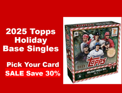 2025 Topps Holiday Baseball Base Cards #H1-H200 | You Pick | Complete Your Set