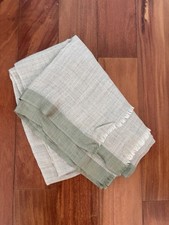 Pashmina Cashmere Sill Wool Grey and Green Scarf Wrap Shawl