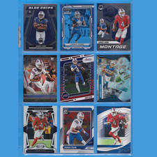 James Cook Lot (9 cards w/4 rookies) Blue Chips Momentum+ Buffalo Bills Football