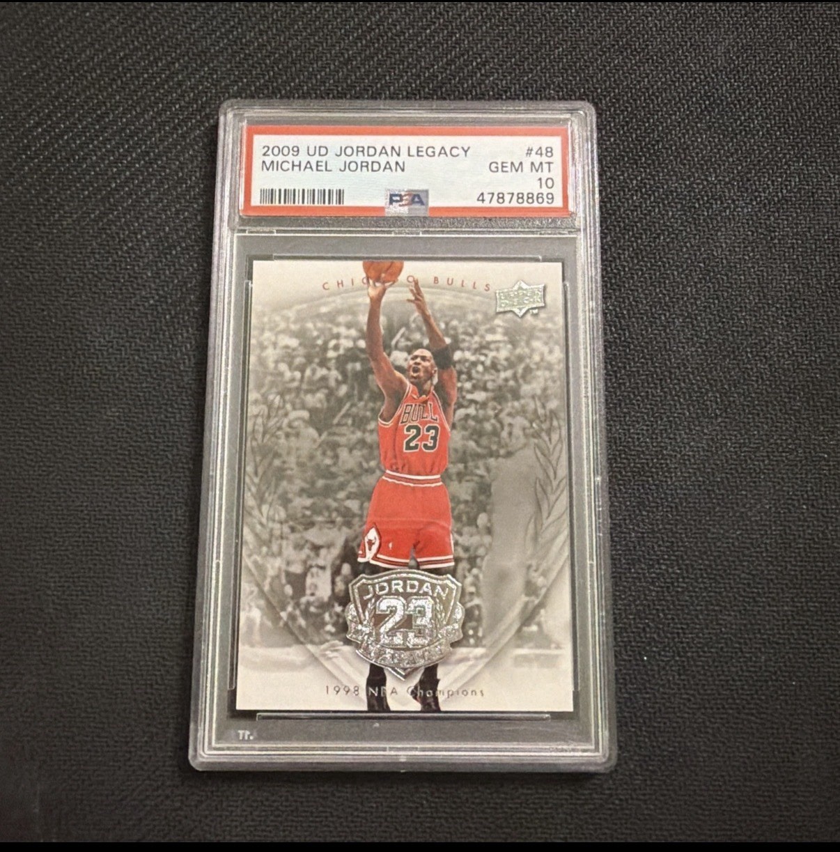 2009-10 Upper Deck Jordan Legacy - Michael Jordan #33 - PSA 10 view 2