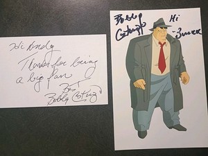 ROBERT COSTANZO As HARVEY BULLOCK Hand Signed Autograph 4X6 PHOTO & CARD- BATMAN