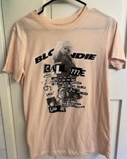 Blondie Debbie Harry Pink Small Cotton - Polyester Short Sleeve Shirt