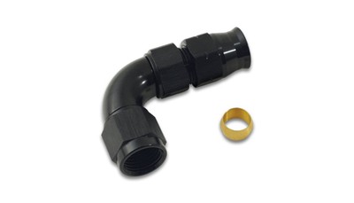 Vibrant 16565 Fitting - Tube End - 90 Deg - 6 AN Female to 5/16 in Tubing -