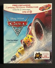 Disney Pixar Cars 3 Blu-ray DVD Digital 2017 Target Exclusive Mini-Movie Puzzle