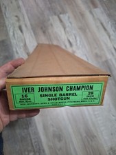 Iver Johnson Champion 16 Ga Shotgun Box Factory Original Packaging Cardboard Iver Johnson Champion 16 Ga Shotgun Box Factory Original Packaging Cardboard