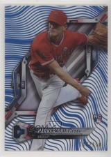 2018 High Tek Pattern 1 Waves/Diagonals Blue Rainbow Foil Parker Bridwell fm0