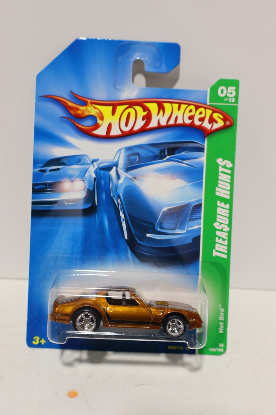 Hot Wheels ~ HOT BIRD ~ 2008 Super Treasure Hunt #165 ~ w/Protector case