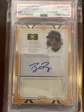 2024 Definitive Buster Posey Definitive Autograph Relic Coll. Orange /15 PSA 9