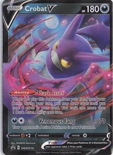 crobat v pokemon card value Crobat V TG20/TG30 Swsh11: Lost Origin Trainer Gallery Holo PSA 10