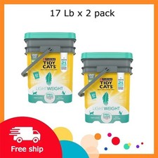 Purina Tidy Cats Free and Clean LightWeight Cat Litter, Unscented, 17 lb x 2