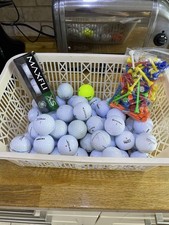 50 Golf Balls All In Decent Condition Srixon Titleist Callaway Ultra Dunlop Etc