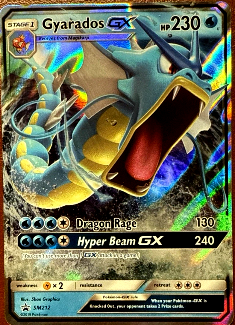JUMBO Gyarados GX Hidden Fates Black Star Promo SM212 2019 Pokémon