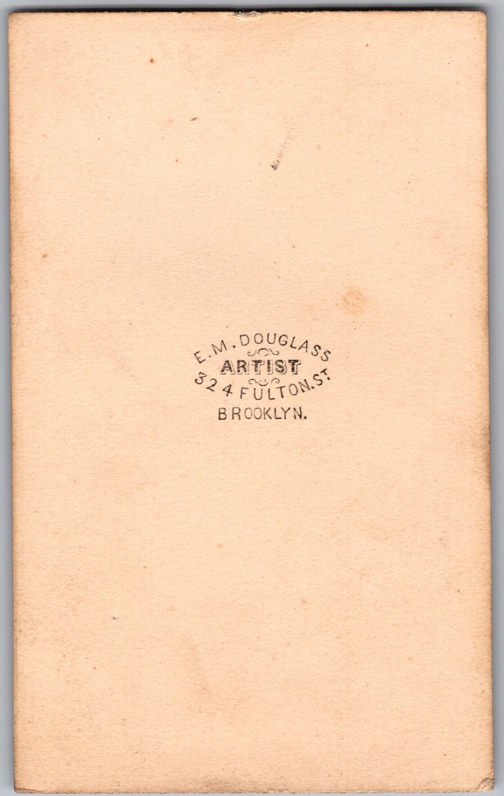Antique CDV Circa 1860s E.M. Douglass Young Boy in Suit Brooklyn New York — additional view