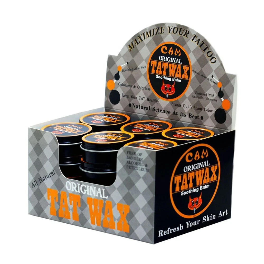 Tatwax Original Tattoo Balm & Tattoo Lotion for Color Enhancement 1oz,Pack of 24 image 3