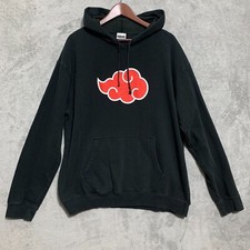 Vintage Naruto Shippuden Akatsuki Anime Full Zip Sweatshirt Hoodie Mens 2XL