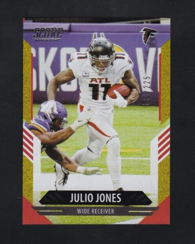Julio Jones 2021 Score Football Gold Parallel SP #'d/225 - Atlanta Falcons - Photo 1 sur 2