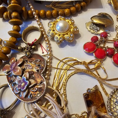 Vintage Schmuck Konvolut zum Tragen Umdrehen oder Restaurieren - lbb0333