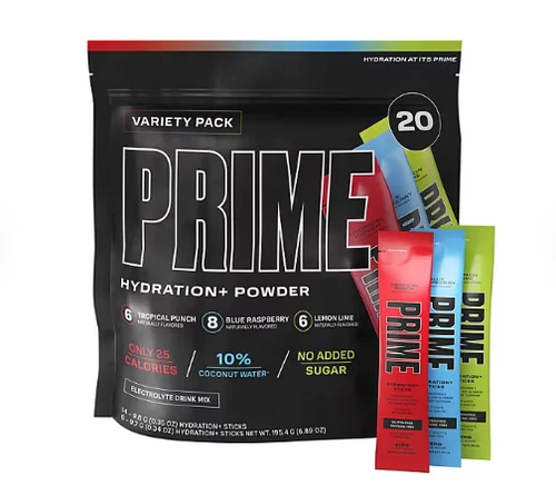Prime Hydration + Electrolyte Powder Mix Sticks Variety Pack (20 pk.)